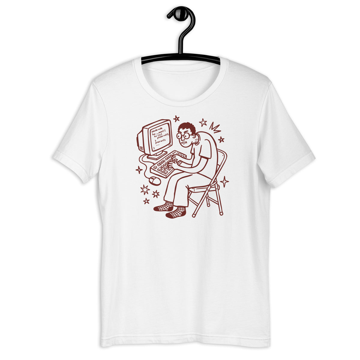 Hunched Programmer - Unisex t-shirt