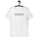 sudo: yum install beer - Unisex t-shirt
