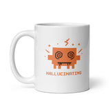 Claude Hallucinating - White glossy mug