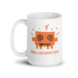 Claude Hallucinating - White glossy mug