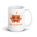 Claude Hallucinating - White glossy mug