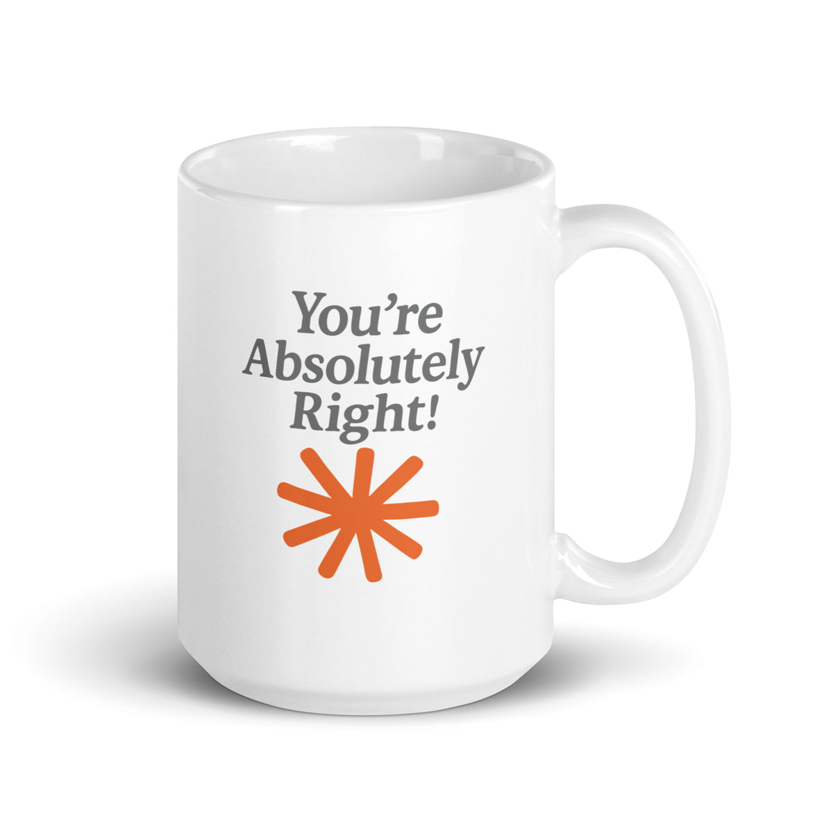 You're Absolutely Right!  - White glossy mug