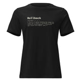 Rollback Definition - Women's Relaxed T-Shirt
