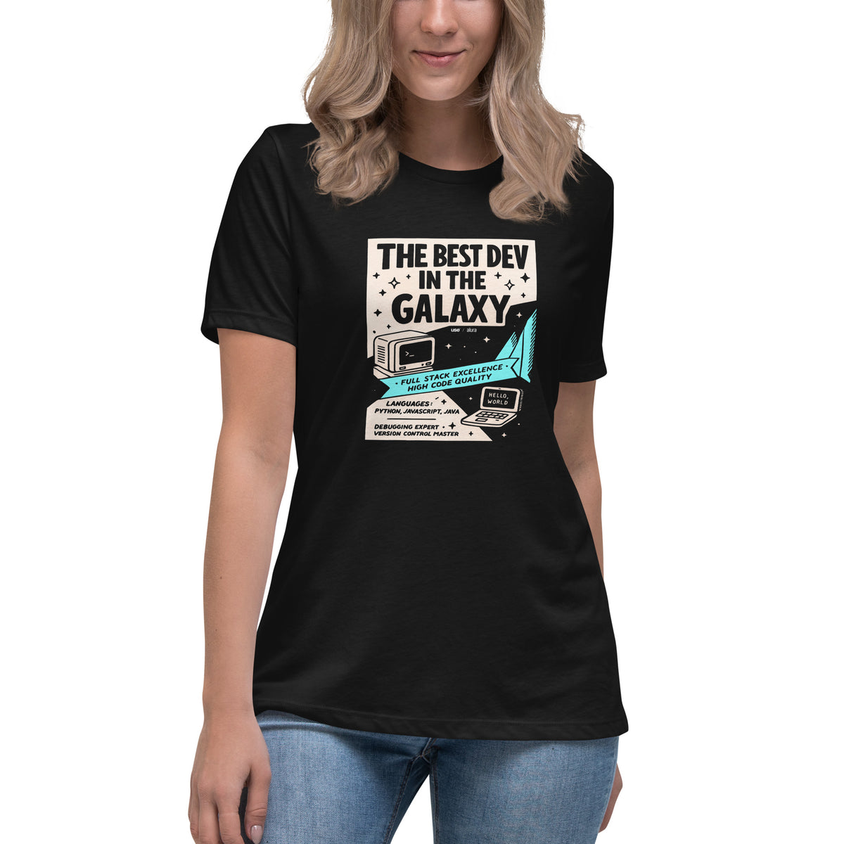 The Best Dev in the Galaxy - Women's Relaxed T-Shirt