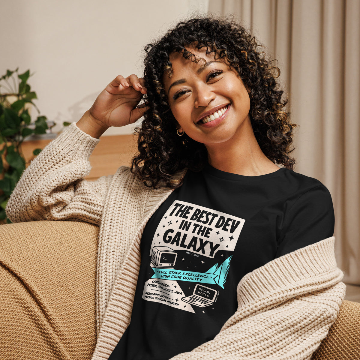 The Best Dev in the Galaxy - Women's Relaxed T-Shirt