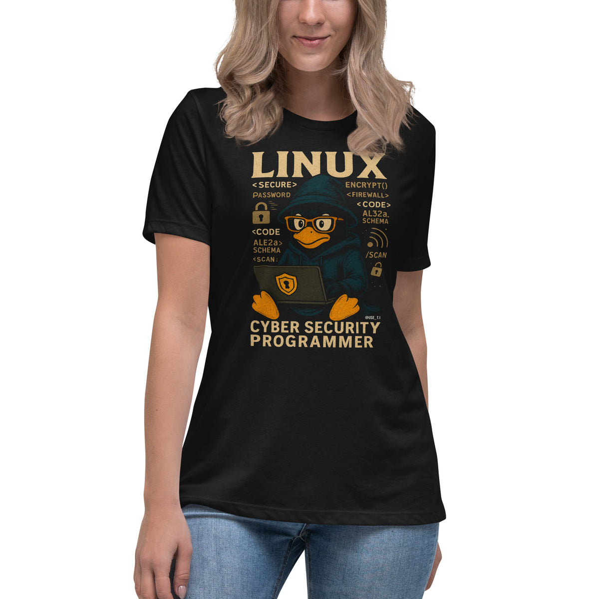 Linux Cyber Security Programmer - Women's Relaxed T-Shirt
