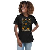 Linux Cyber Security Programmer - Women's Relaxed T-Shirt