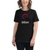 Linux Debian Classic Logo - Women's Relaxed T-Shirt
