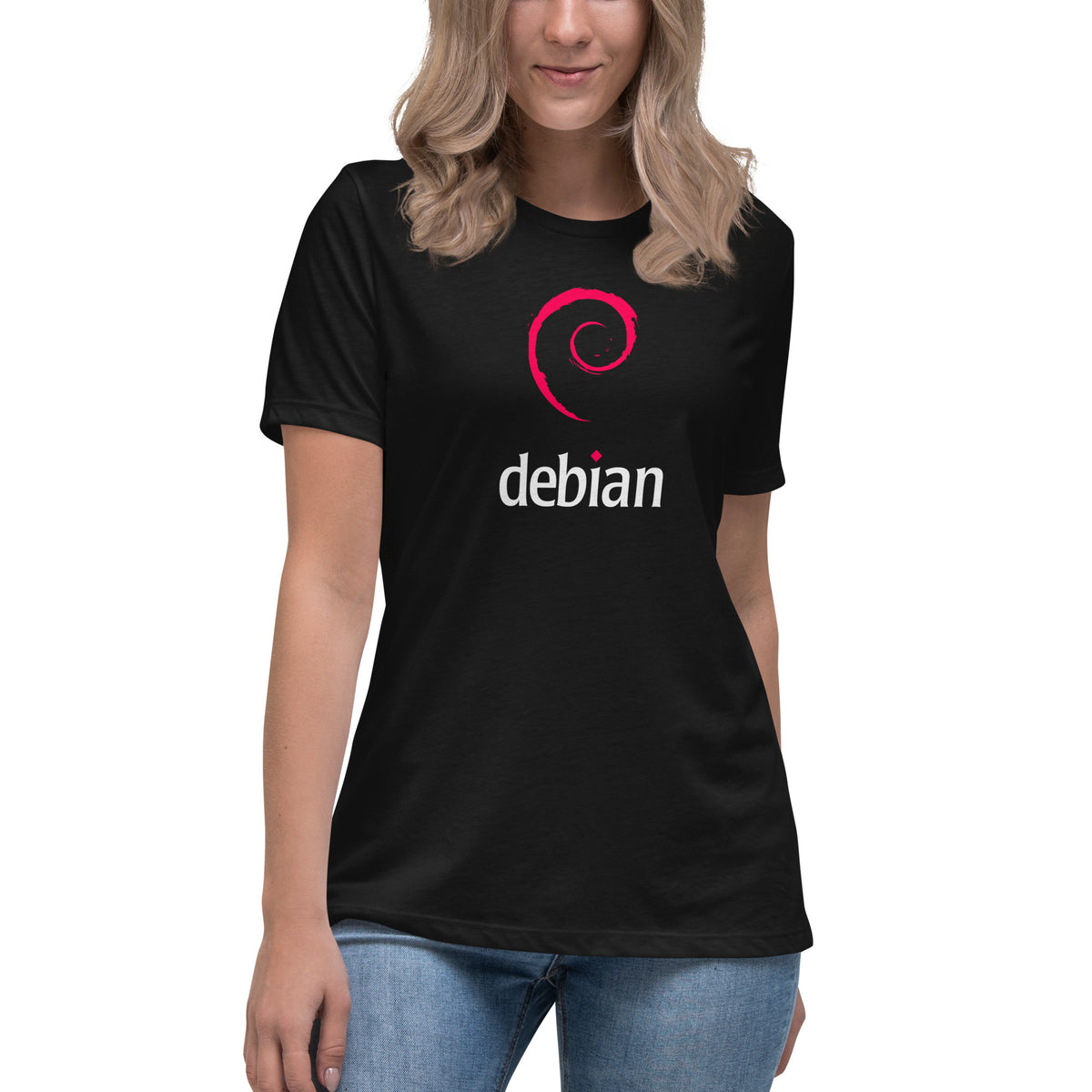Linux Debian Classic Logo - Women's Relaxed T-Shirt