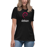 Linux Debian Classic Logo - Women's Relaxed T-Shirt