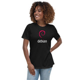 Linux Debian Classic Logo - Women's Relaxed T-Shirt