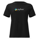Python Logo - Code with Elegance - Women's Relaxed T-Shirt