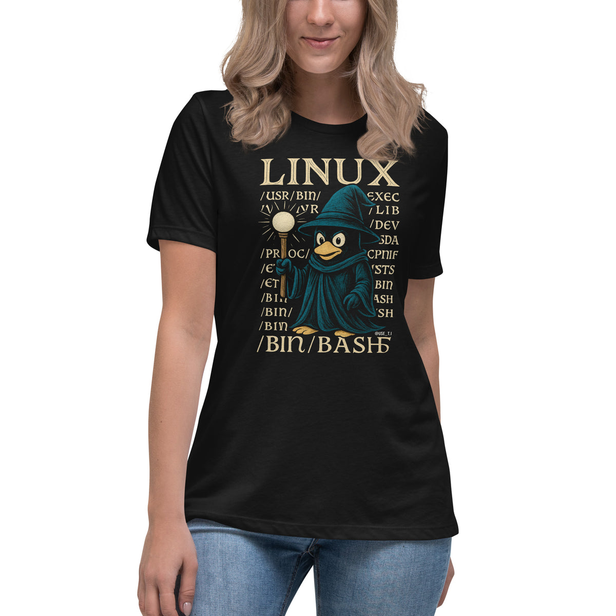 Linux Wizard - /bin/bash Edition - Women's Relaxed T-Shirt
