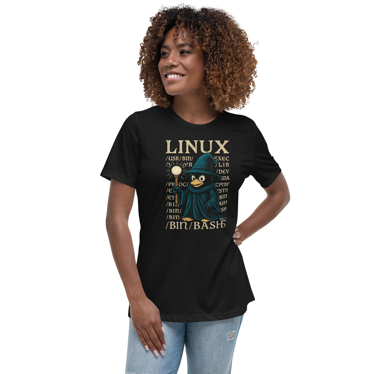 Linux Wizard - /bin/bash Edition - Women's Relaxed T-Shirt