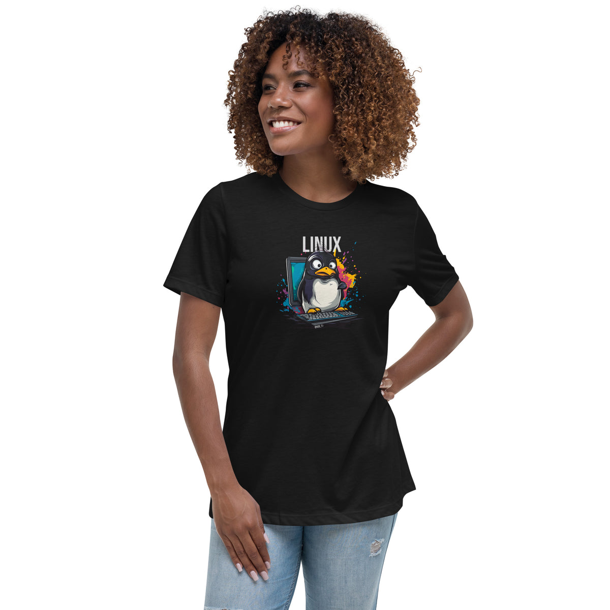 Linux - The Modern Penguin - Women's Relaxed T-Shirt