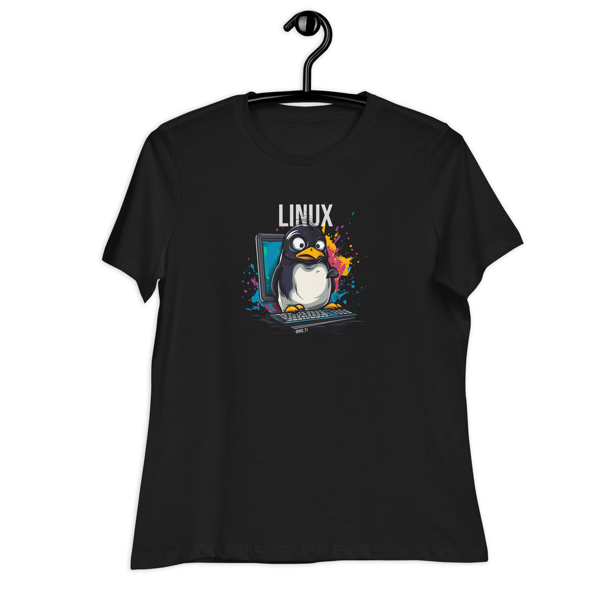 Linux - The Modern Penguin - Women's Relaxed T-Shirt