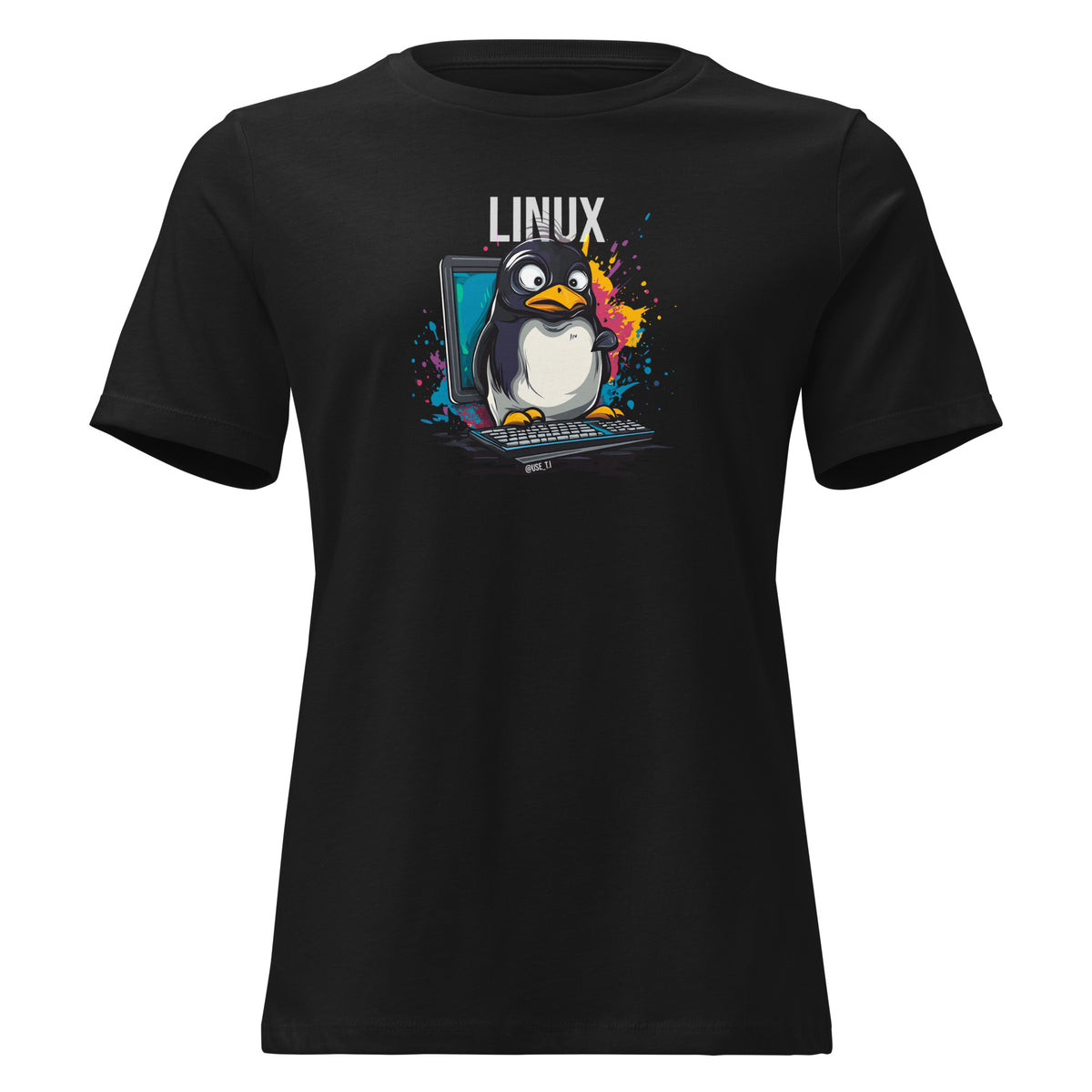 Linux - The Modern Penguin - Women's Relaxed T-Shirt