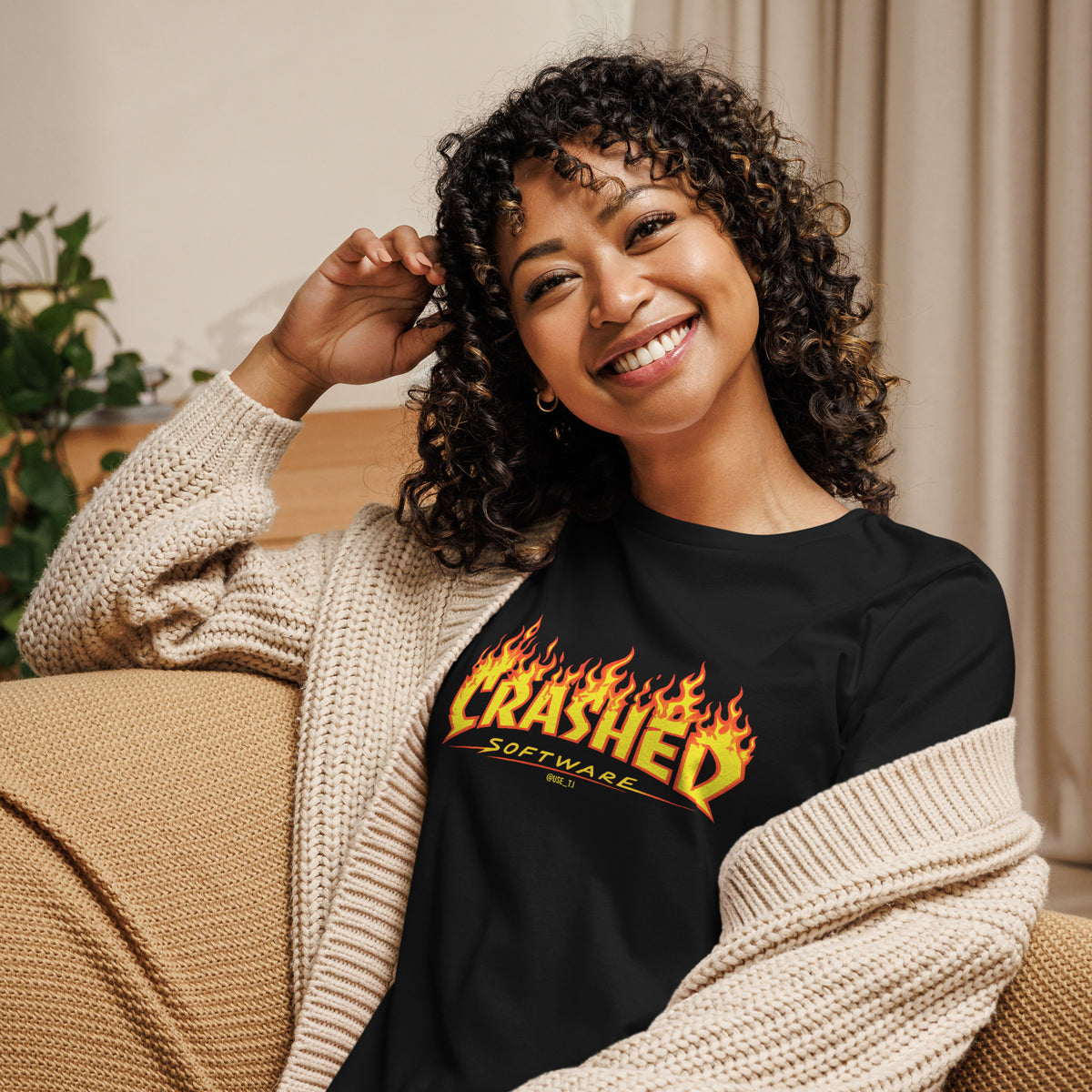 Crashed Software - Women's Relaxed T-Shirt