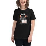 “dev cat, new file: klm;ivadsljknu” - Women's Relaxed T-Shirt