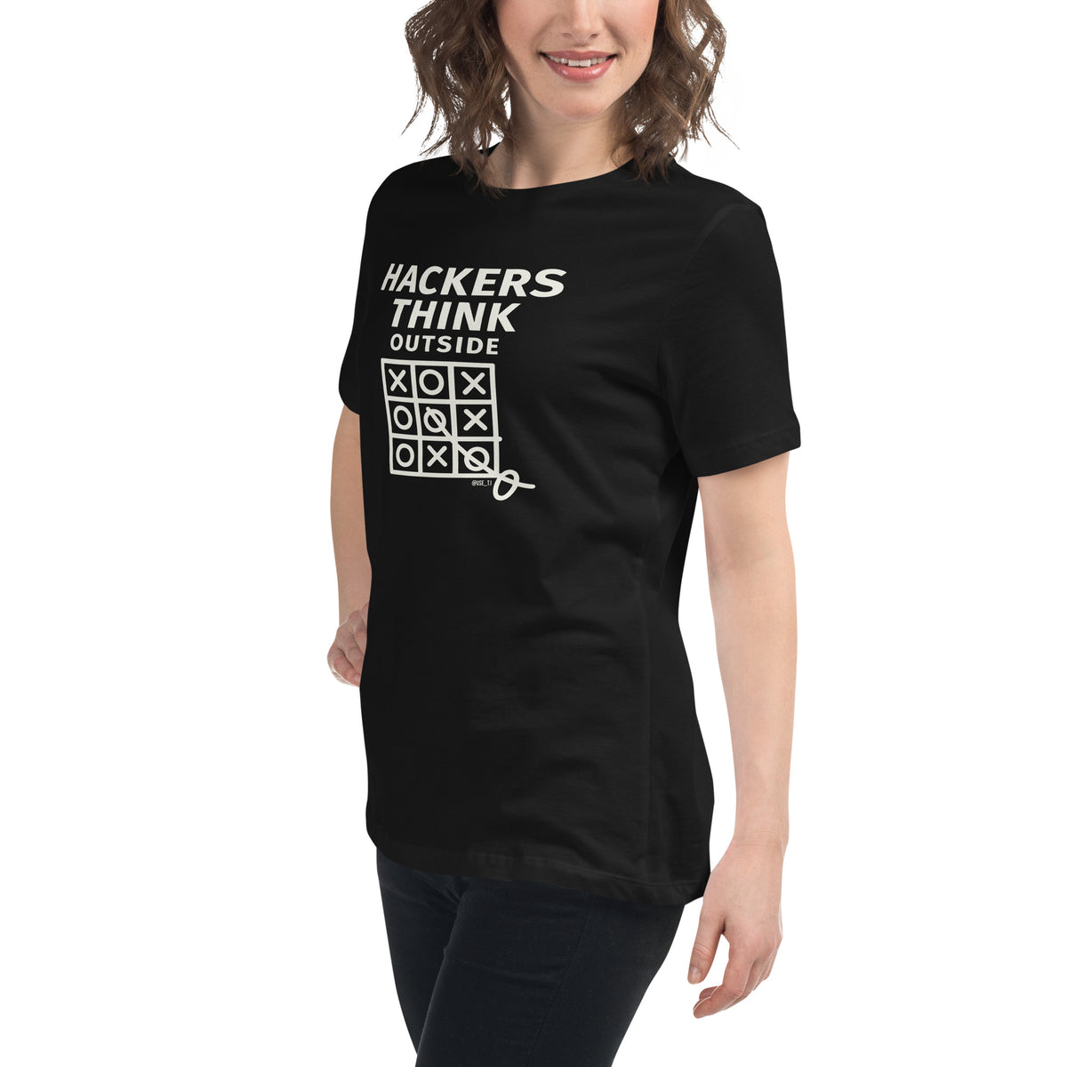 Hackers Think outside - Women's Relaxed T-Shirt