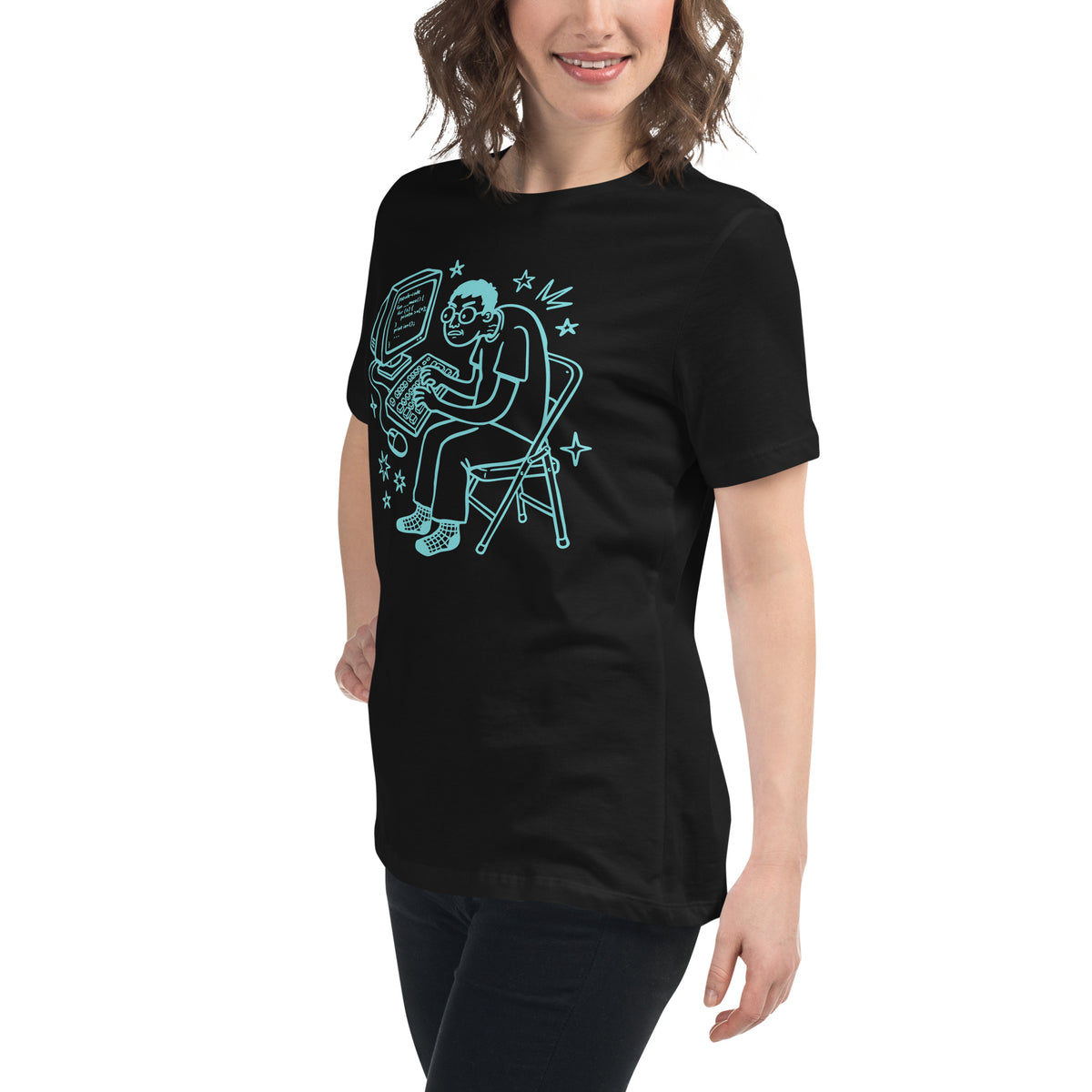 Hunched Programmer - Women's Relaxed T-Shirt