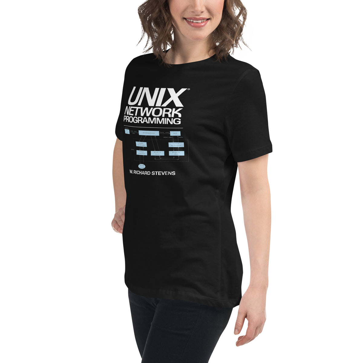 UNIX Network Programming - Women's Relaxed T-Shirt