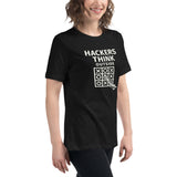 Hackers Think outside - Women's Relaxed T-Shirt