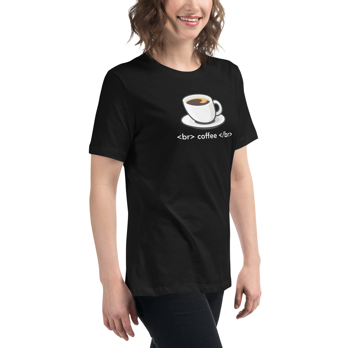 <br> coffee </br> - Women's Relaxed T-Shirt