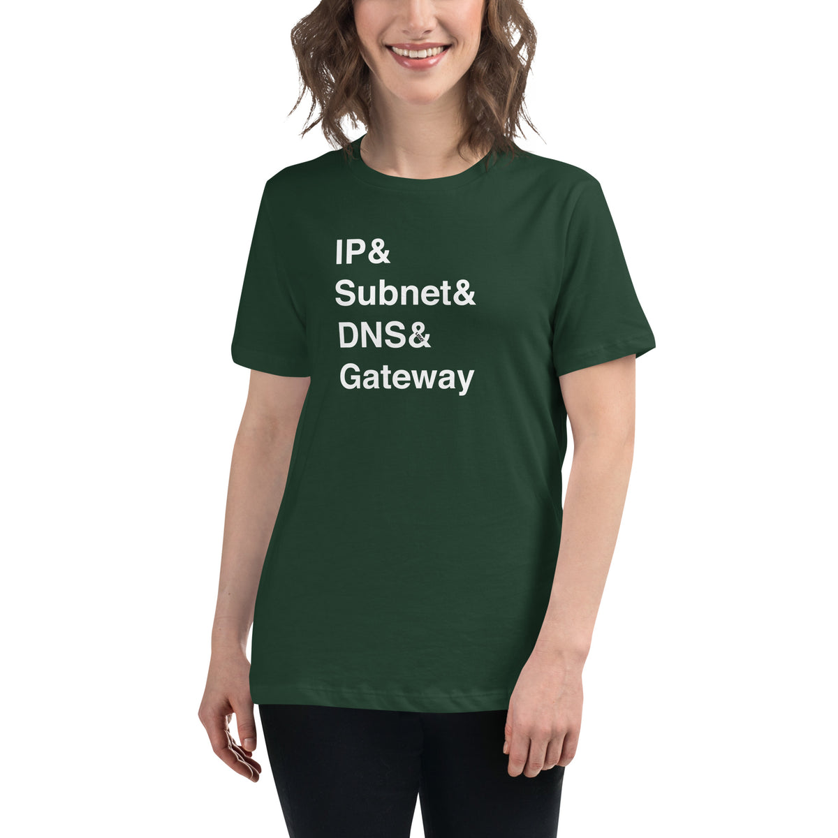 IP, Subnet, DNS & Gateway - Women's Relaxed T-Shirt