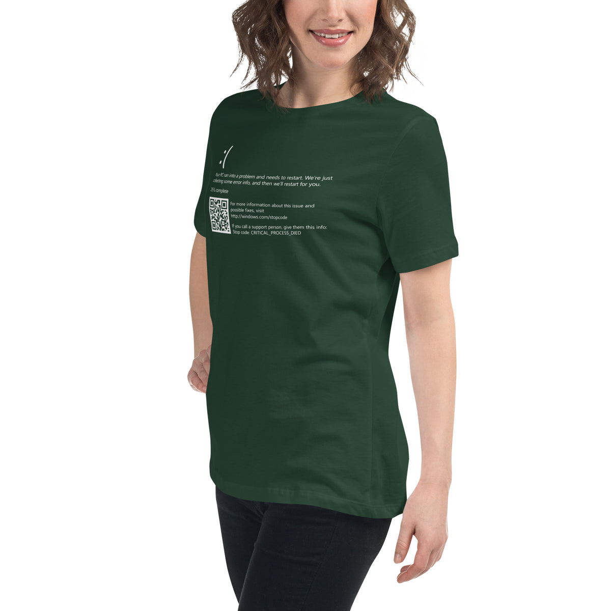 Blue Screen of Death Critical Process Died - Women's Relaxed T-Shirt