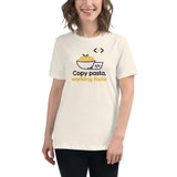 Copy Pasta, Working Fasta - Women's Relaxed T-Shirt