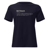 Rollback Definition - Women's Relaxed T-Shirt