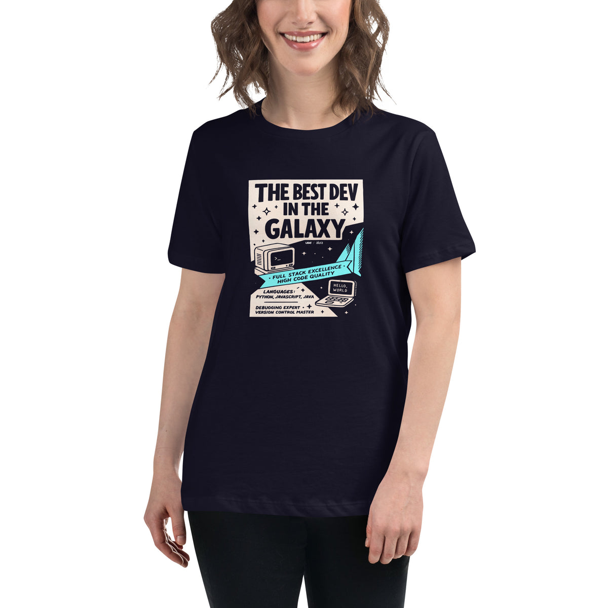The Best Dev in the Galaxy - Women's Relaxed T-Shirt