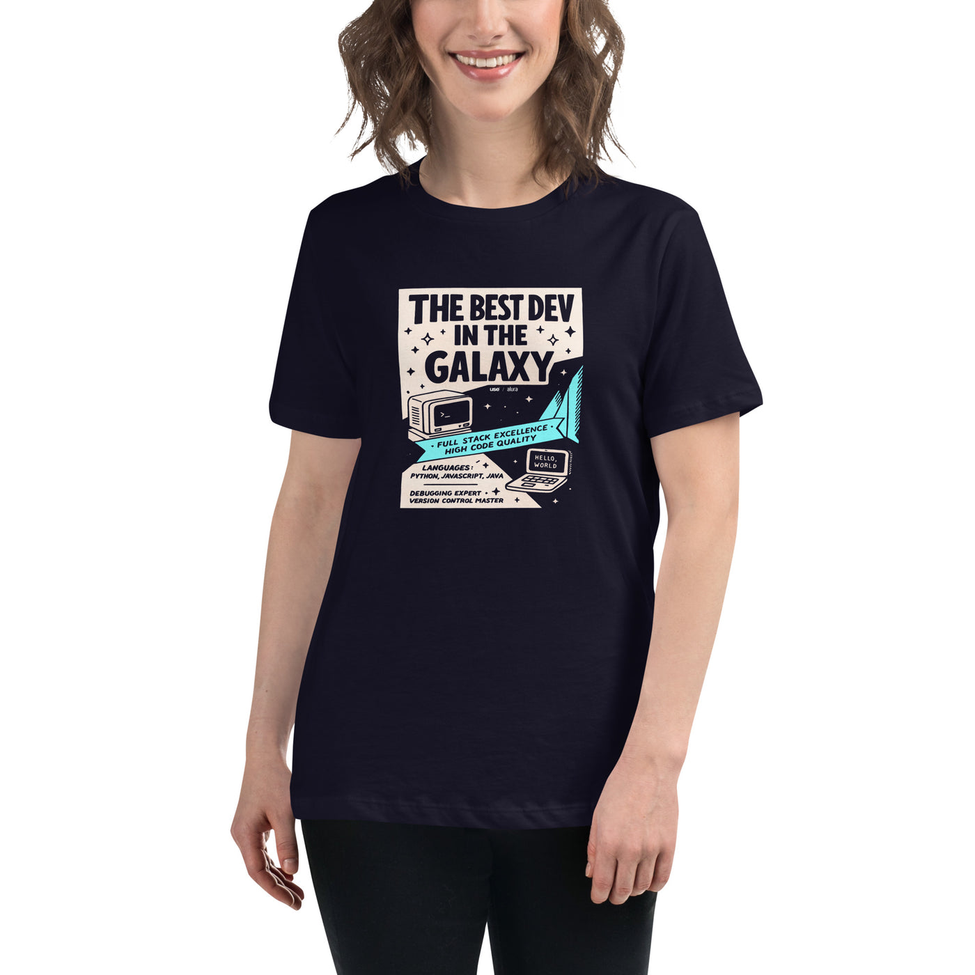 The Best Dev in the Galaxy - Women's Relaxed T-Shirt