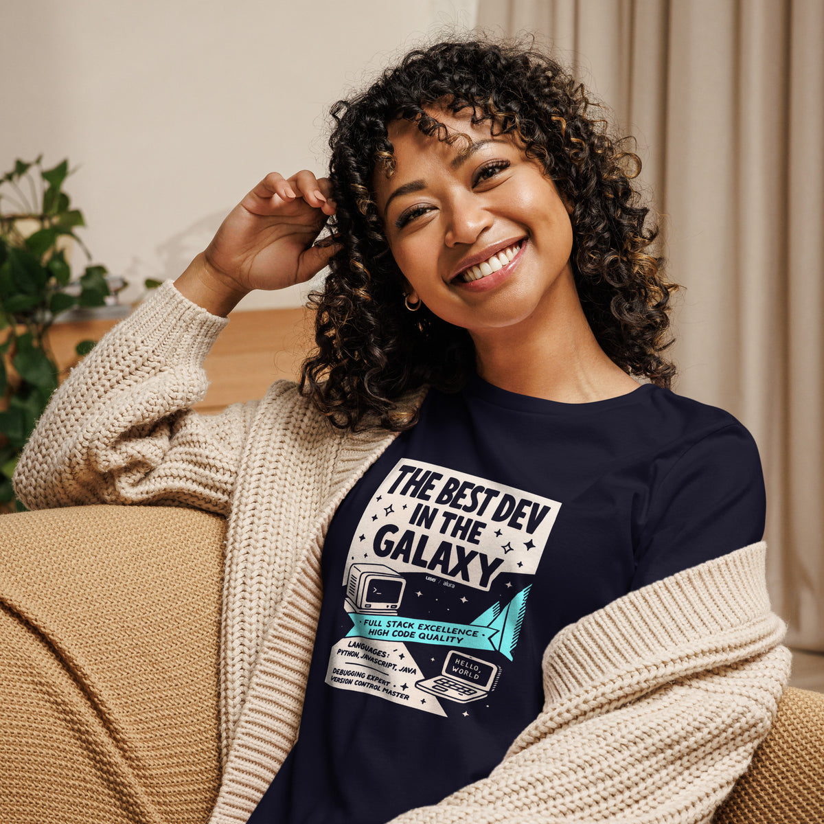 The Best Dev in the Galaxy - Women's Relaxed T-Shirt