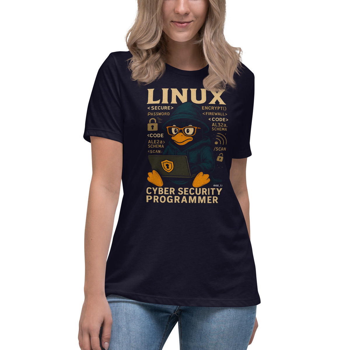 Linux Cyber Security Programmer - Women's Relaxed T-Shirt