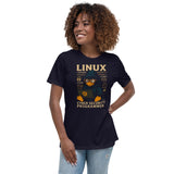 Linux Cyber Security Programmer - Women's Relaxed T-Shirt