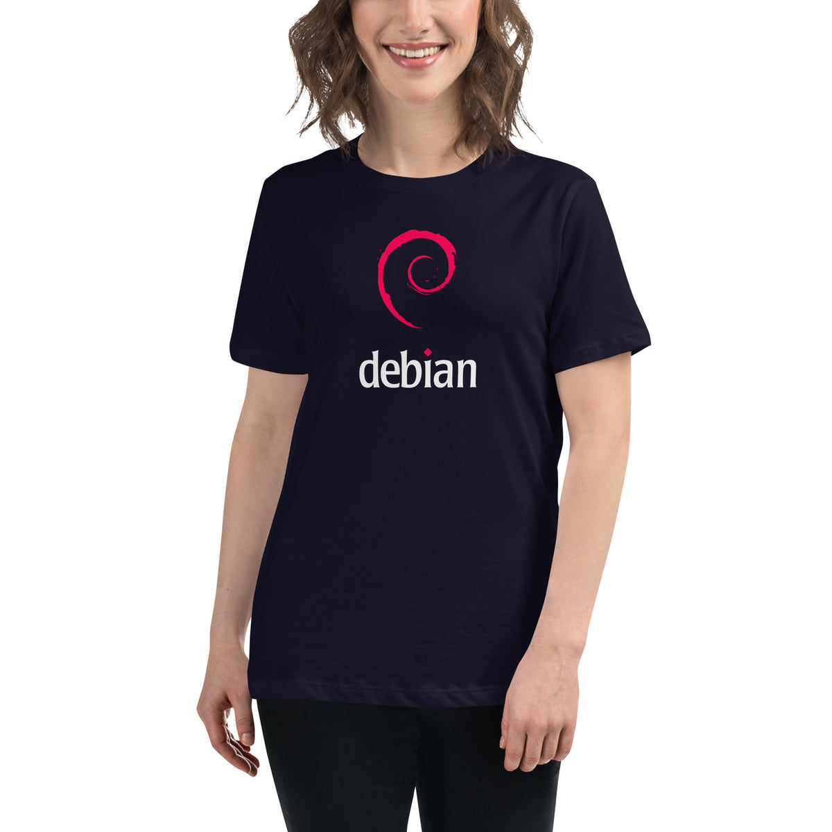Linux Debian Classic Logo - Women's Relaxed T-Shirt