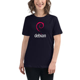 Linux Debian Classic Logo - Women's Relaxed T-Shirt