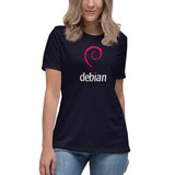 Linux Debian Classic Logo - Women's Relaxed T-Shirt