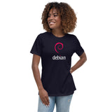 Linux Debian Classic Logo - Women's Relaxed T-Shirt