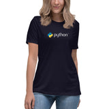 Python Logo - Code with Elegance - Women's Relaxed T-Shirt