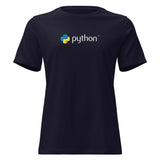 Python Logo - Code with Elegance - Women's Relaxed T-Shirt