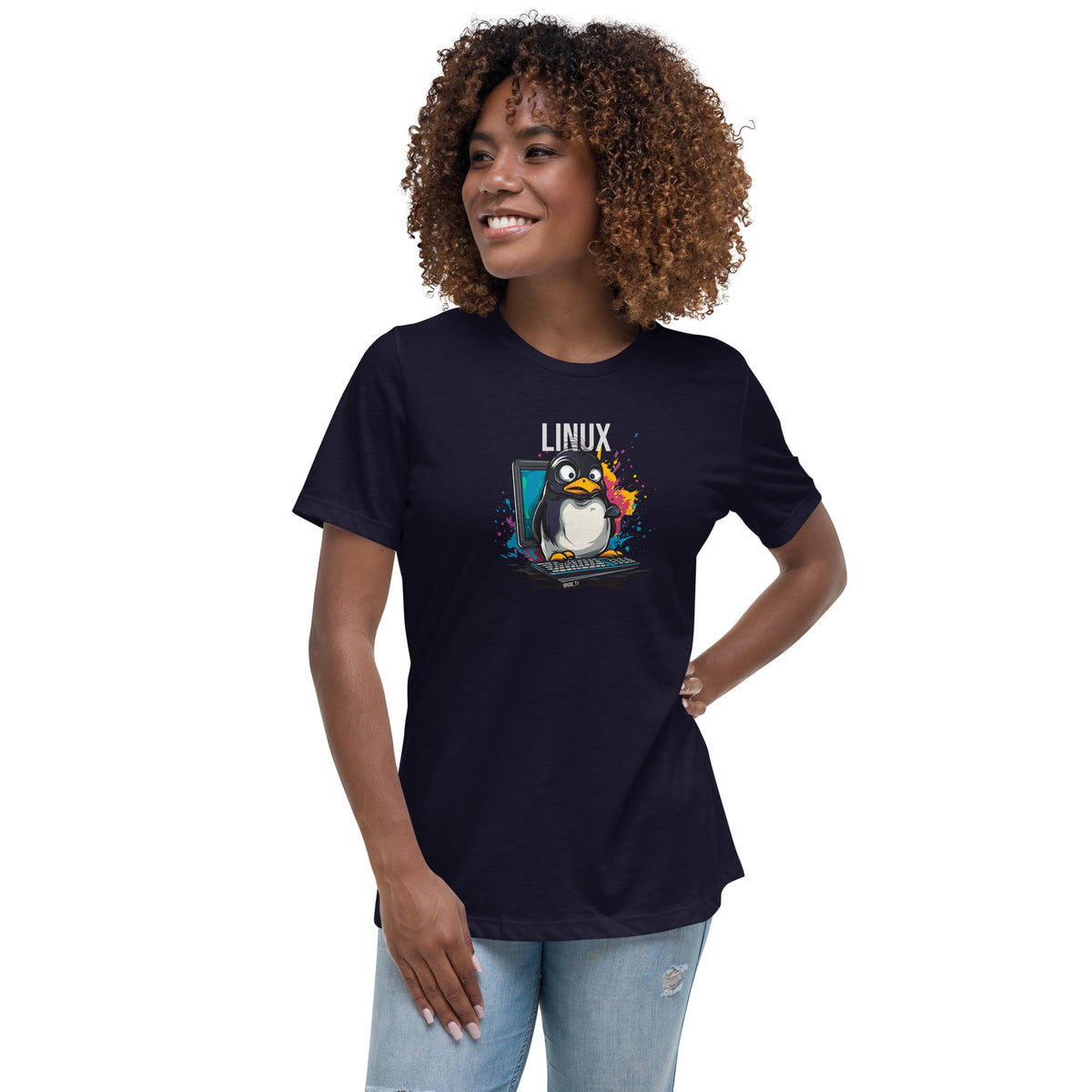 Linux - The Modern Penguin - Women's Relaxed T-Shirt