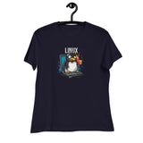 Linux - The Modern Penguin - Women's Relaxed T-Shirt