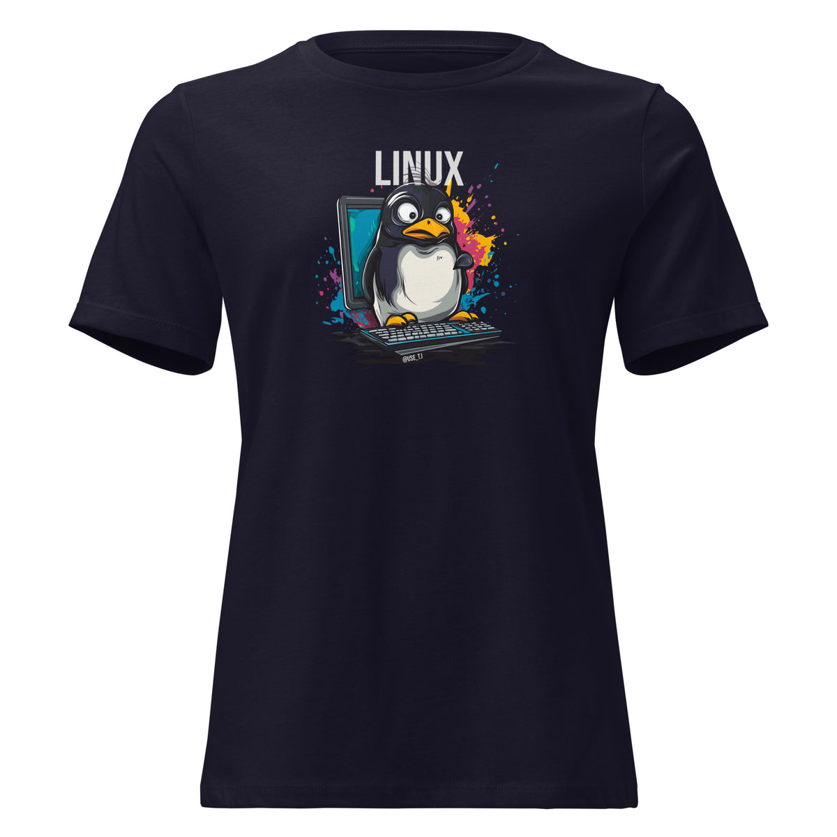 Linux - The Modern Penguin - Women's Relaxed T-Shirt