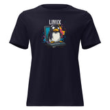 Linux - The Modern Penguin - Women's Relaxed T-Shirt