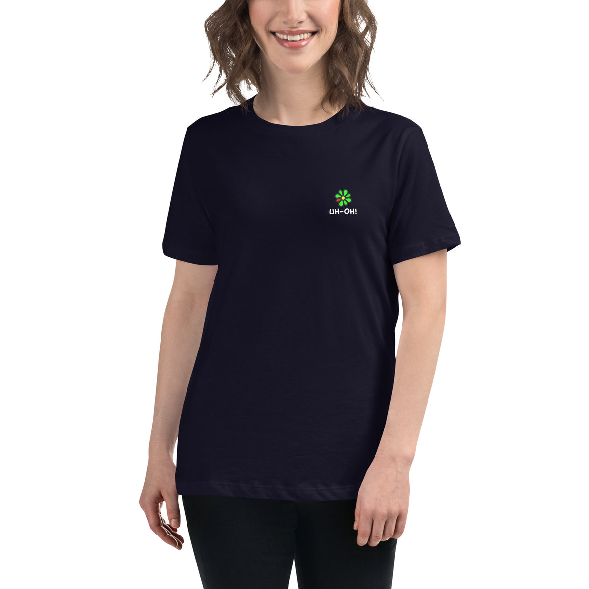 ICQ Uh-Oh Error Tee - Women's Relaxed T-Shirt