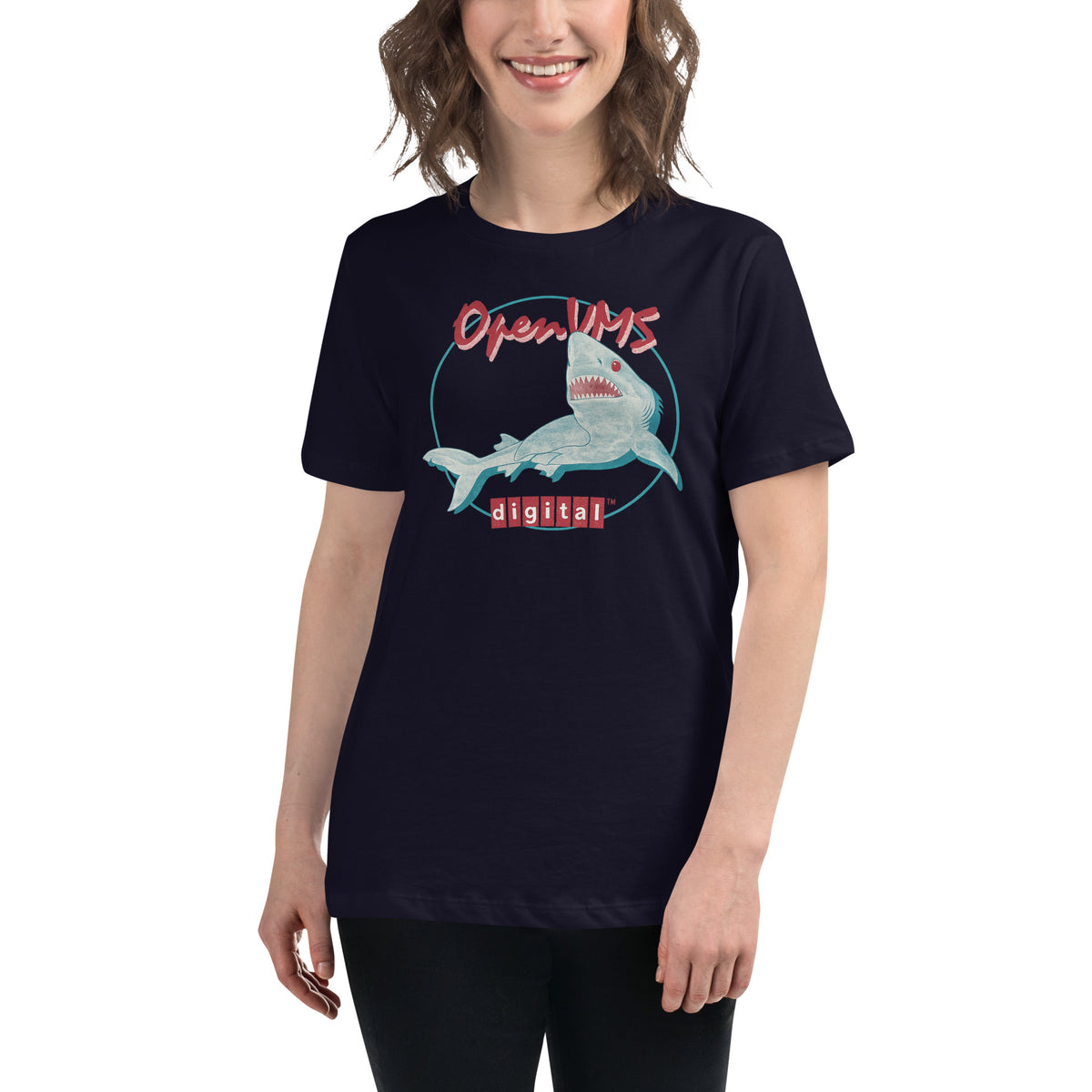 OpenVMS Digital Shark - Women's Relaxed T-Shirt