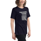 Hackers Think outside - Women's Relaxed T-Shirt
